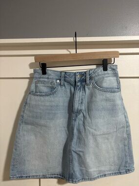 Madewell Light Blue Denim Skirt